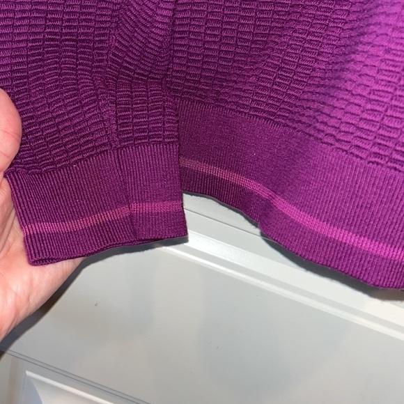 Ted Baker London beautiful vibrant purple cotton blend waffled sweater XL (6) - Picture 2 of 10